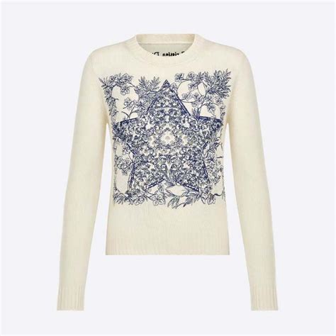 blue and white dior sweater|Dior sweater women.